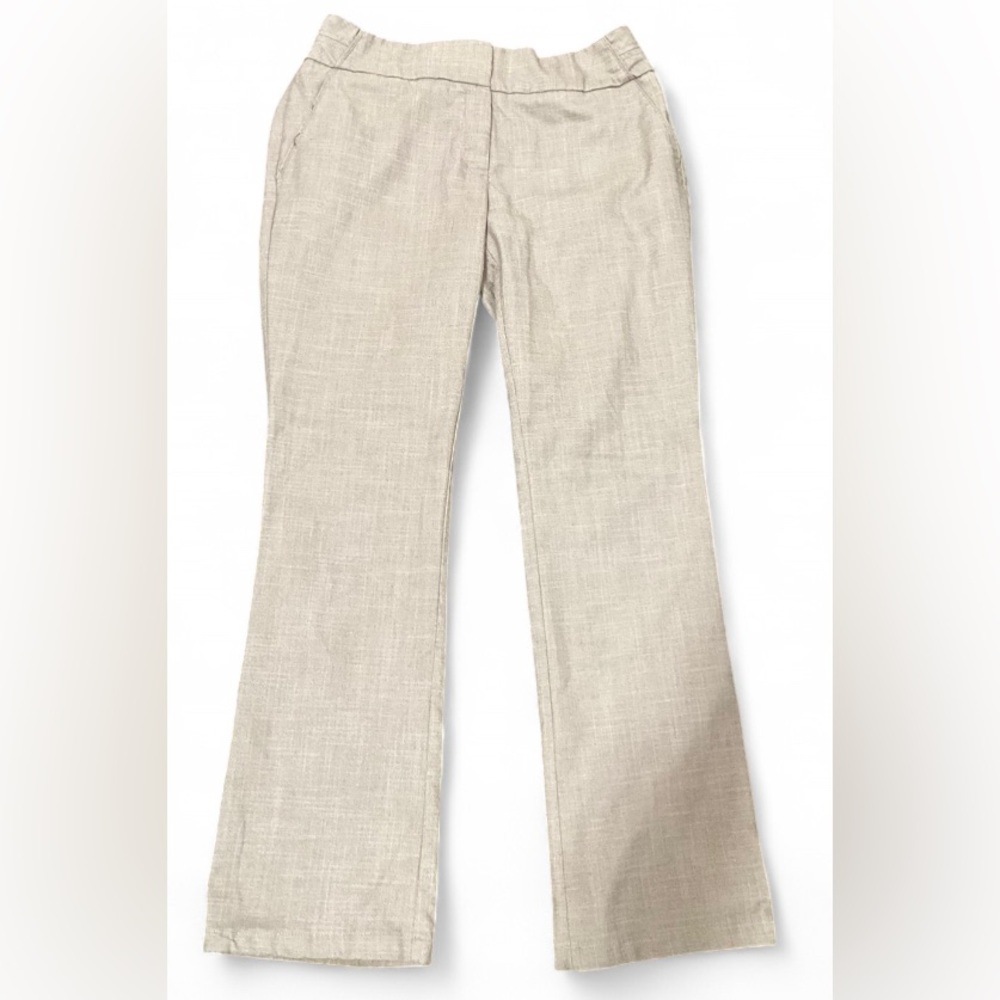 NY&C 7th Ave Gray Straight Leg Pants Women's Size 8 Business Casual Slacks